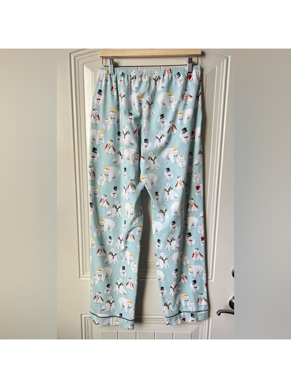 BedHead Pajamas M Organic Cotton Polar Bear Print Made USA - Picture 6 of 16